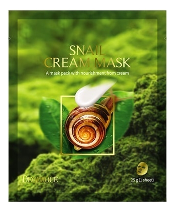 

Тканевая маска с экстрактом секреции улитки Snail Cream Mask 25г