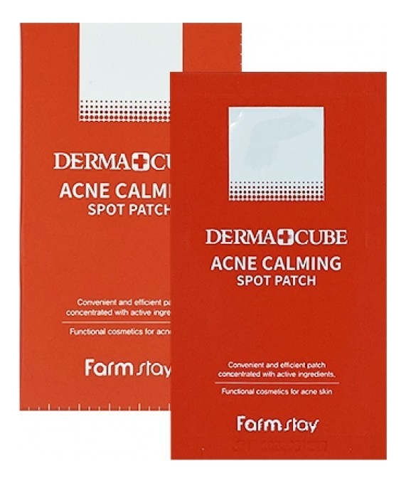 Успокаивающие патчи для проблемной кожи лица Derma Cube Acne Calming Spot Patch: Патчи 10*12мл