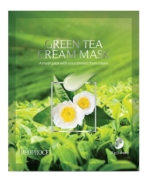 

Тканевая маска с экстрактом зеленого чая Green Tea Cream Mask 25г