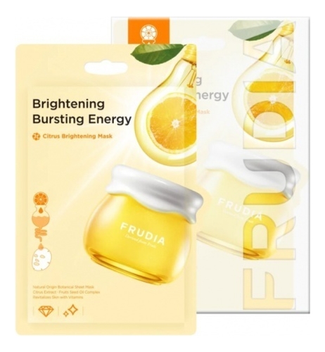 

Тканевая маска с экстрактом цедры мандарина Citrus Brightening Mask 20мл: Маска 10шт, Тканевая маска с экстрактом цедры мандарина Citrus Brightening Mask 20мл