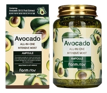 Farm Stay Многофункциональная ампульная сыворотка для лица с экстрактом авокадо Avocado All-In-One Intensive Moist Ampoule 250мл