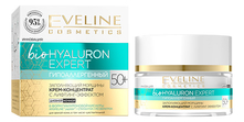 Eveline Гипоаллергенный крем-концентрат для лица с лифтинг-эффектом 50+ Bio Hyaluron Expert 50мл