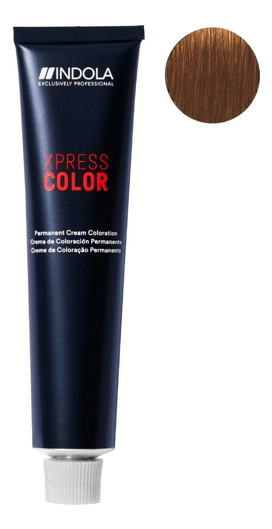 Купить Перманентная крем-краска для волос Xpress Color 3X Speed & Perfect Performance 60мл: 7.44 Средний русый медный, Перманентная крем-краска для волос Xpress Color 3X Speed & Perfect Performance 60мл, Indola