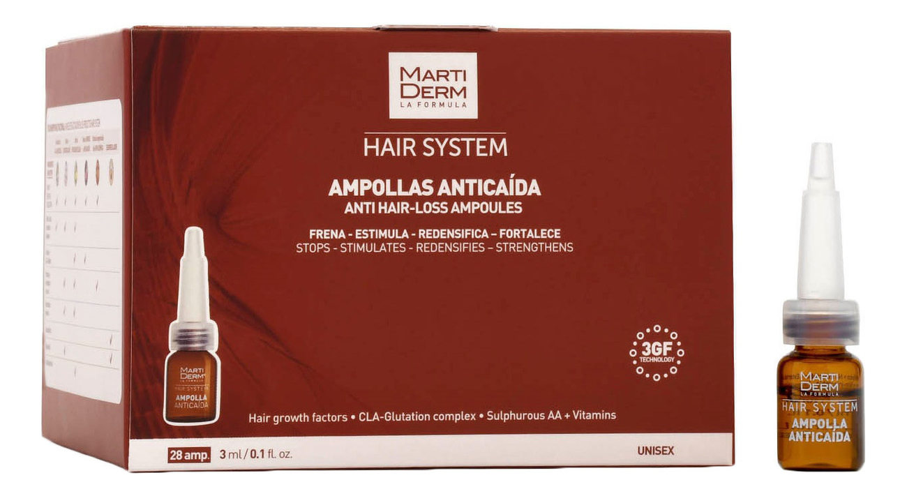 

Эмульсия против выпадения волос Hair System Ampollas Anticaida 3мл: Эмульсия 28шт, Эмульсия против выпадения волос Hair System Ampollas Anticaida 3мл