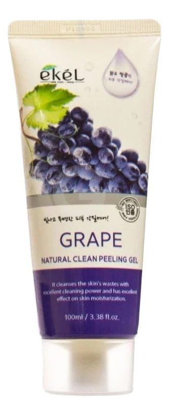 Пилинг-скатка для лица с экстрактом винограда Grape Natural Clean Peeling Gel: Пилинг-скатка 100мл пилинг скатка для лица с экстрактом зеленого яблока apple natural clean peeling gel 100мл пилинг скатка 100мл