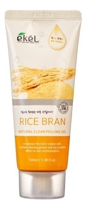 Пилинг-скатка для лица с экстрактом коричневого риса Rice Bran Natural Clean Peeling Gel: Пилинг-скатка 100мл ekel пилинг скатка natural clean peeling gel rice bran с экстрактом коричневого риса 100 мл