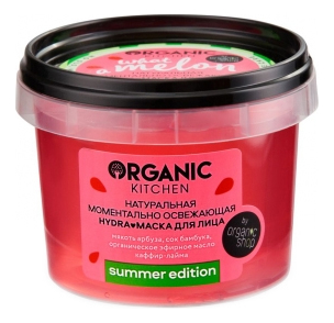 

Натуральный моментально освежающая маска для лица Organic Kitchen Summer Edition What A Melon 100мл