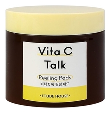 Etude House Пилинг-диски для лица с витамином C Vita C-Talk Peeling Pads 60шт