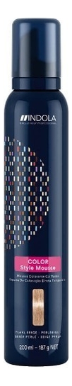 

Оттеночный мусс с эффектом стайлинга Color Style Mousse 200мл: Pearl Beige, Оттеночный мусс с эффектом стайлинга Color Style Mousse 200мл