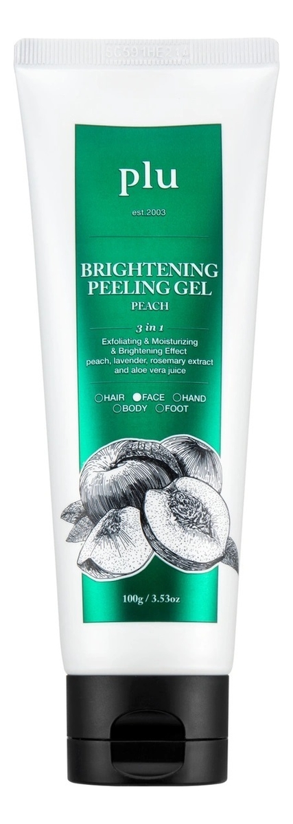 

Освежающий гоммаж для лица с маслом персика Brightening Peeling Gel Peach 100г