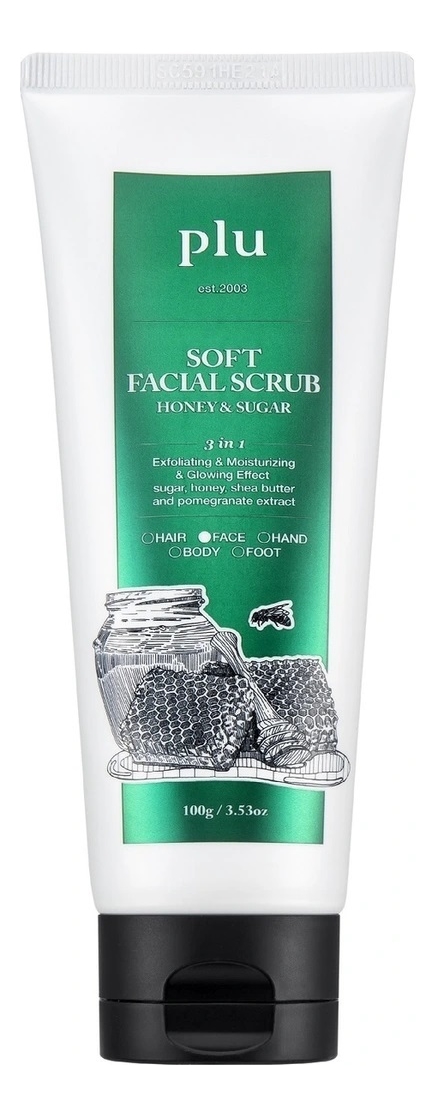 

Увлажняющий скраб для лица с медом Soft Facial Scrub Honey & Sugar 100г