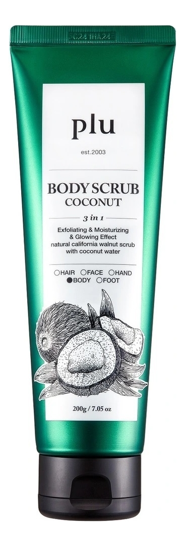 Скраб для тела с экстрактом кокоса Body Scrub Coconut: Скраб 200г