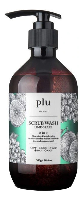 Скраб-гель для душа Scrub Wash Lime Green Grape Скраб-гель 300мл 594₽