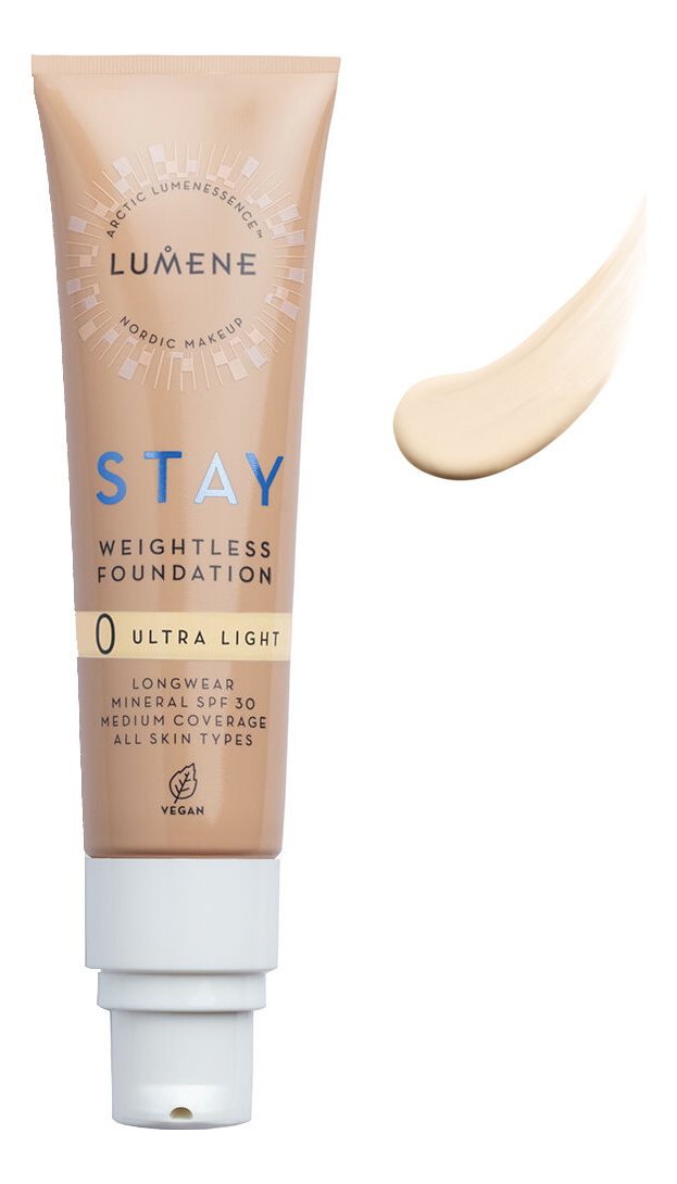 Устойчивый невесомый тональный крем для лица Stay Weightless Foundation SPF30 30мл: 0 Ultra Light от Randewoo