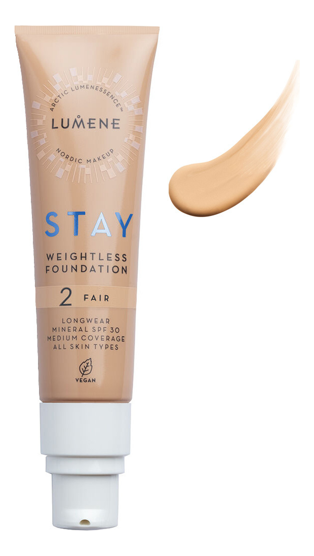 Устойчивый невесомый тональный крем для лица Stay Weightless Foundation SPF30 30мл: 2 Fair от Randewoo