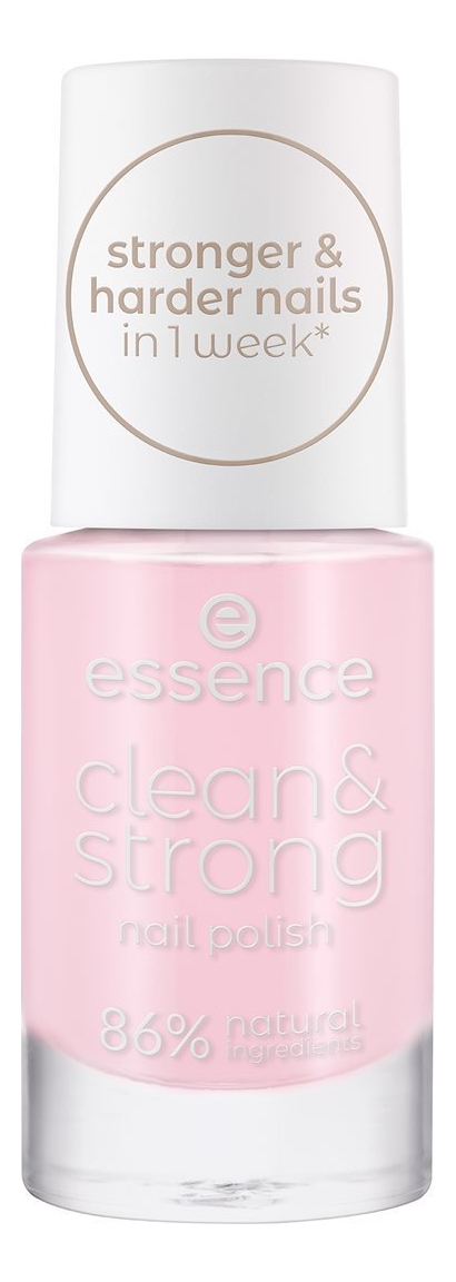 

Лак для ногтей Clean & Strong 8мл: 01 Pink Clouds, Лак для ногтей Clean & Strong 8мл