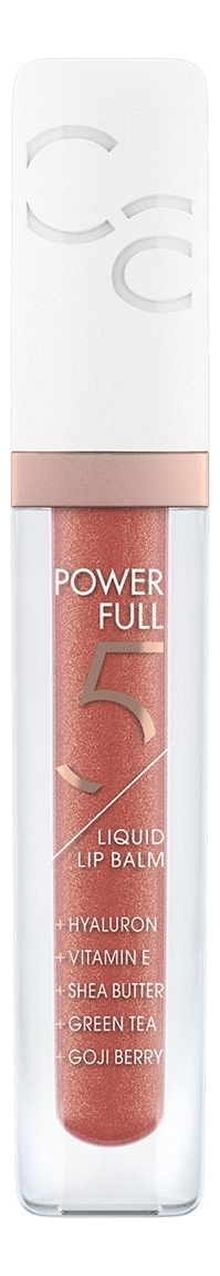 

Бальзам для губ Powerfull 5 Liquid Lip Balm 4,5мл: 080 Golden Ginger, Бальзам для губ Powerfull 5 Liquid Lip Balm 4,5мл