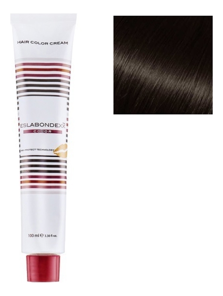 Крем-краска для волос Color 100мл: 4.3 Средний золотистый каштан, ESLABONDEXX  - Купить