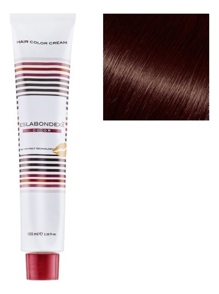 Купить Крем-краска для волос Color 100мл: 5.66 Светло-каштановый красный интенсивный, ESLABONDEXX