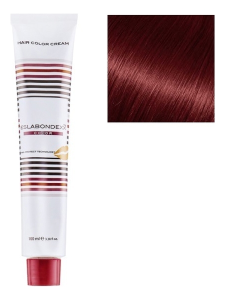 Купить Крем-краска для волос Color 100мл: 6.65 Темный блондин красный махагон, ESLABONDEXX
