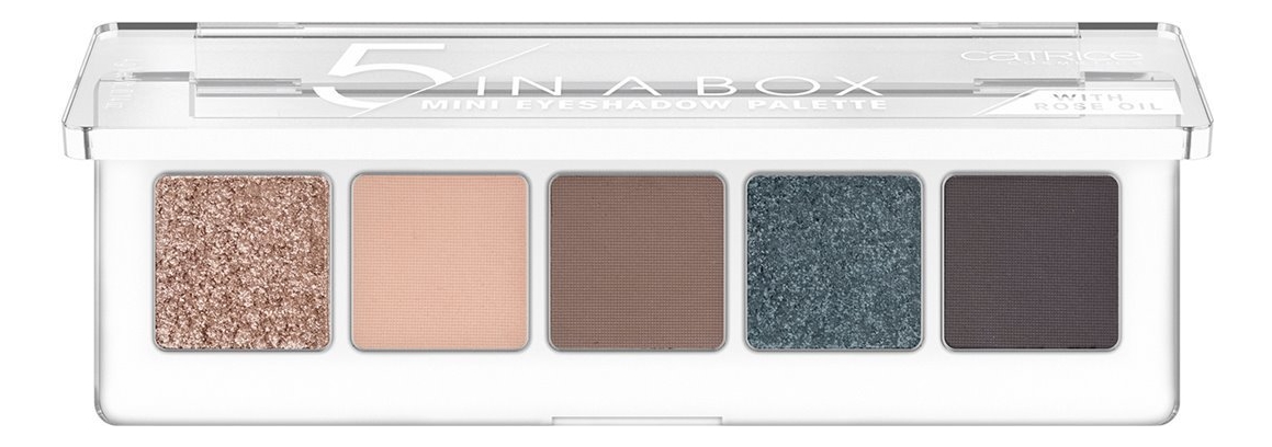 

Палетка теней для век 5 In A Box Mini Eyeshadow Palette 4г: 040 Modern Smokey Look, Палетка теней для век 5 In A Box Mini Eyeshadow Palette 4г