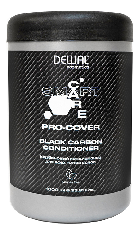 Карбоновый кондиционер для всех типов волос Cosmetics Smart Care Pro-Cover Black Carbon Сonditioner: Кондиционер 1000мл