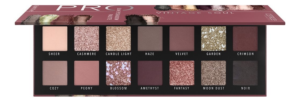 

Палетка теней для век Pro Vintage Soul Slim Eyeshadow Palette 10,6г: 010 Lost In Fairytales, Палетка теней для век Pro Vintage Soul Slim Eyeshadow Palette 10,6г