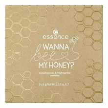 essence Палетка для макияжа Eyeshadow & Highlighter Palette WANNA bee MY HONEY? 14,8г