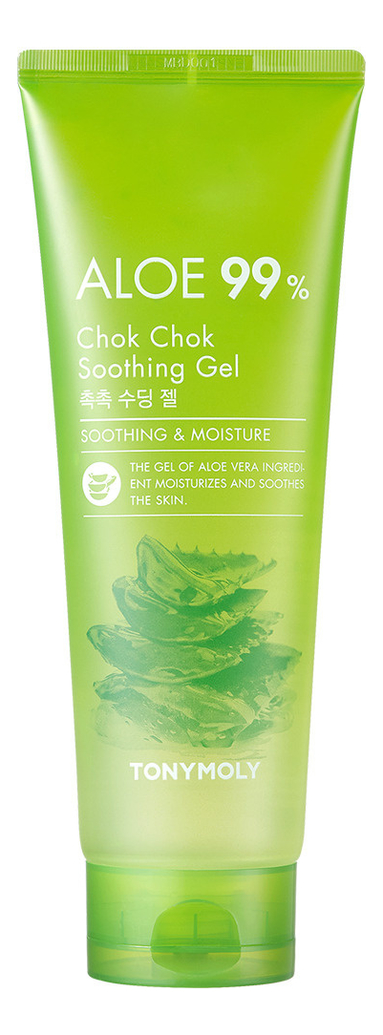 Увлажняющий гель для лица и тела с экстрактом алоэ вера Aloe 99% Chok Chok Soothing Gel 250мл увлажняющий гель с экстрактом алоэ вера tony moly aloe 99% chok chok soothing gel 250 мл