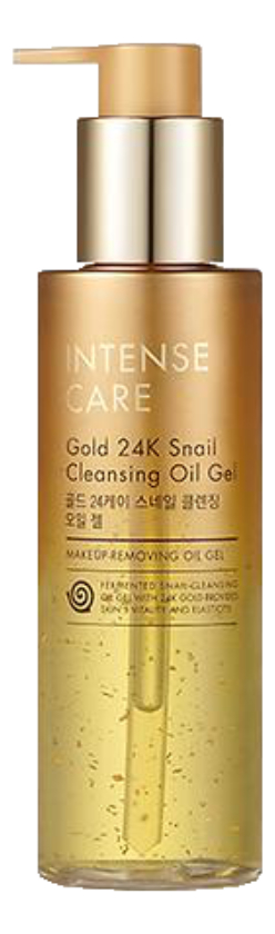 масло гель для лица с муцином улитки и коллоидным золотом intense care gold 24k snail cleansing oil gel 190мл Масло-гель для лица с муцином улитки и коллоидным золотом Intense Care Gold 24K Snail Cleansing Oil Gel 190мл