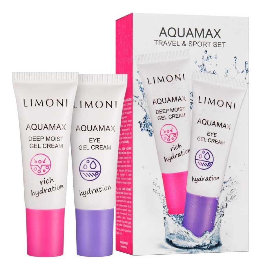 

Набор для лица Aquamax Travel & Sport 2*25мл (увлажняющий гель-крем + крем-гель д/кожи вокруг глаз)