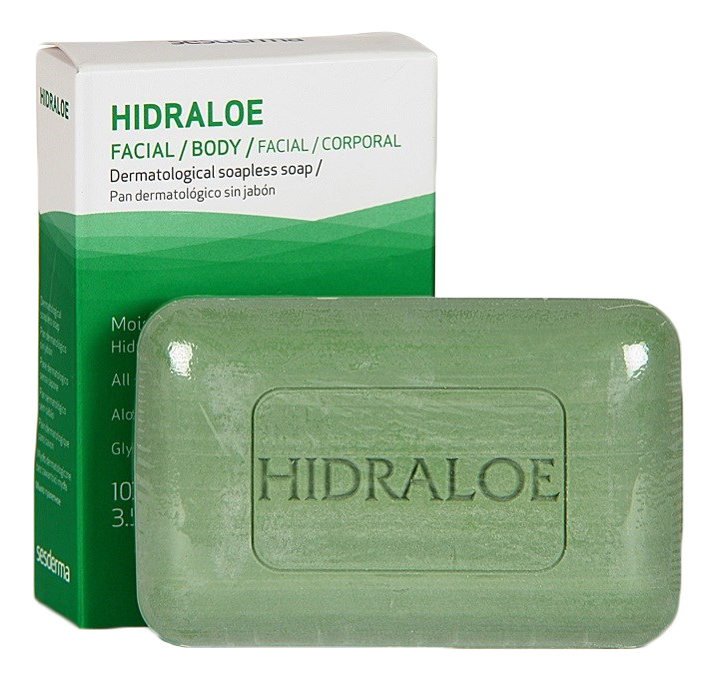 

Дерматологическое мыло лица и тела Hidraloe Dermatological Soapless Soap 100г