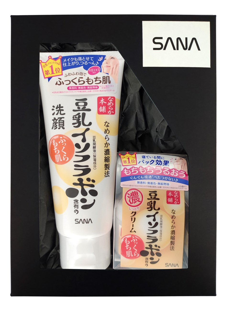 

Набор для лица с изофлавонами сои Soy Milk (пенка для умывания и снятия макияжа Moisture Cleansing Wash 150г + ночной питательный крем Night Cream 50г)