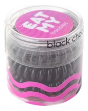 EAT MY brand Резинка для волос Black Chocolate Mini 3шт (черная)