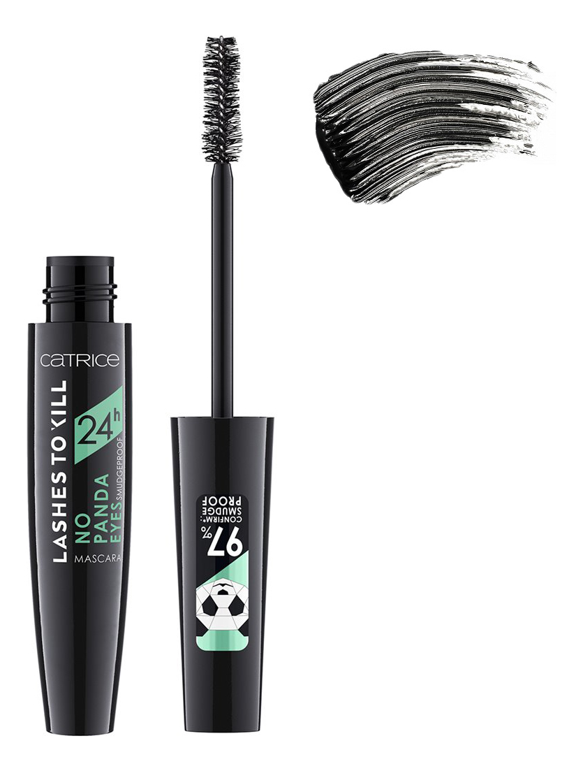 

Тушь для ресниц Lashes To Kill 24h No Panda Eyes Smudgeproof Mascara 10мл: 010 Action-Proof Black, Тушь для ресниц Lashes To Kill 24h No Panda Eyes Smudgeproof Mascara 10мл