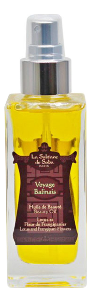 

Voyage Balinais Lotus & Frangipani Flowers: масло для тела 100мл, Voyage Balinais Lotus & Frangipani Flowers