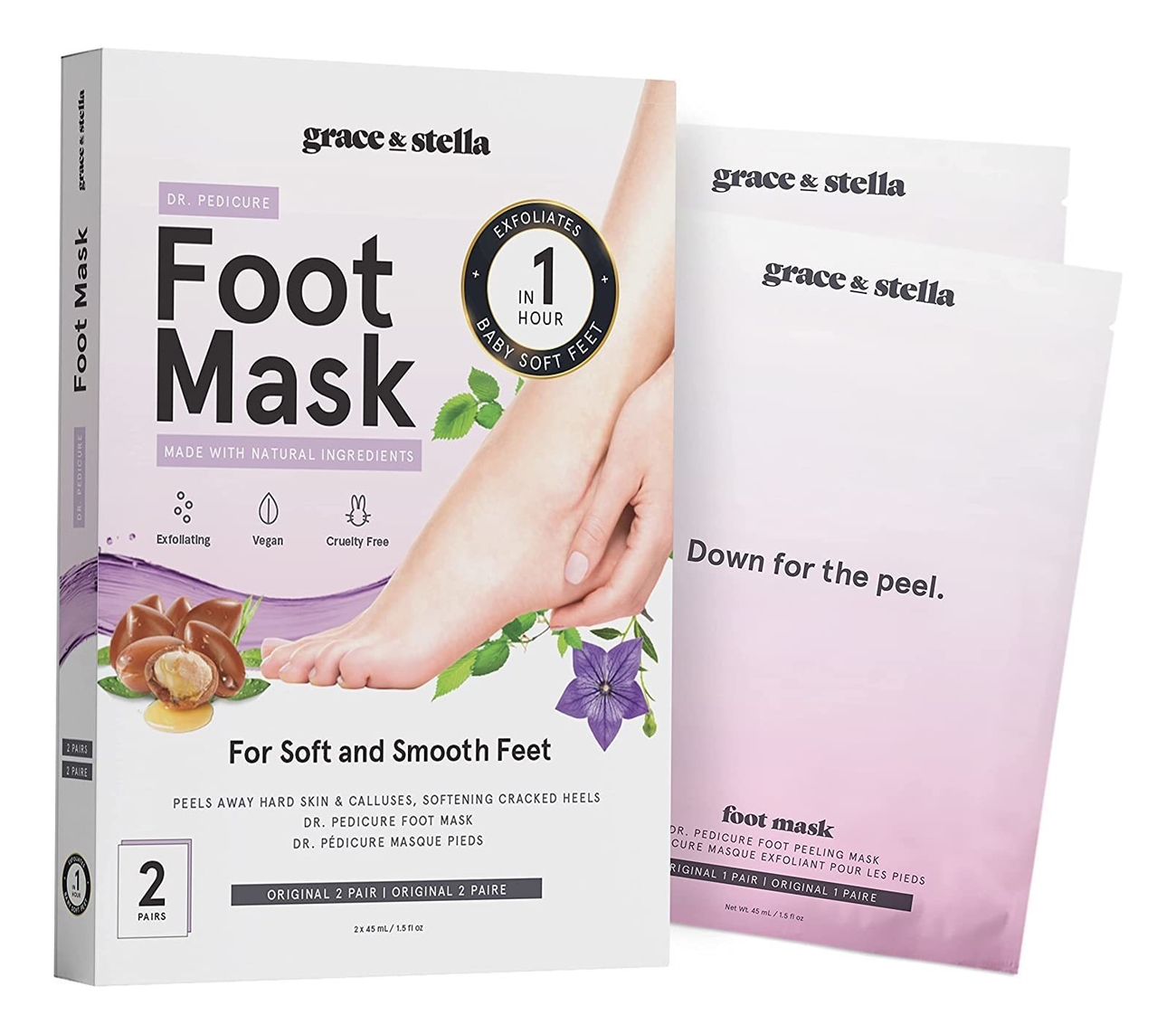 

Носочки для педикюра с ароматом лаванды Dr. Pedicure Lavender: 2 пары, Носочки для педикюра с ароматом лаванды Dr. Pedicure Lavender