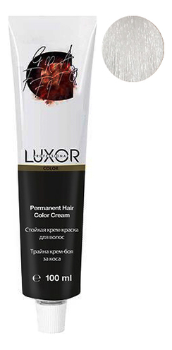 

Стойкая крем-краска для волос с протеинами пшеницы Luxor Color Permanent Hair Color Cream 100мл: 12.12 Специальный блондин пепельный фиолетовый, Стойкая крем-краска для волос с протеинами пшеницы Luxor Color Permanent Hair Color Cream 100мл