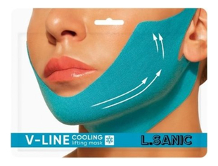 Маска-бандаж для коррекции овала лица с охлаждающим эффектом V-Line Cooling Lifting Face Mask
