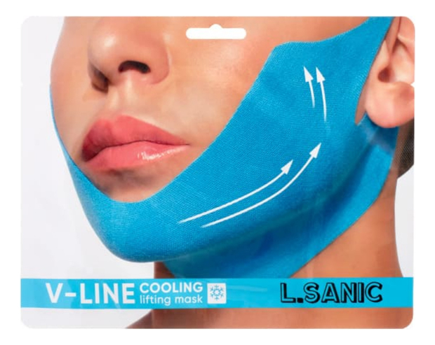 Маска-бандаж для коррекции овала лица с охлаждающим эффектом V-Line Cooling Lifting Face Mask