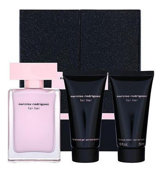 

For Her Eau De Parfum: набор (п/вода 50 мл + лосьон д/тела 50мл + гель д/душа 50мл), For Her Eau De Parfum