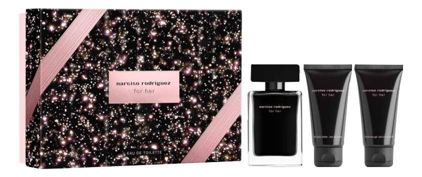 For Her: набор (т/вода 50 мл + лосьон д/тела 50мл + гель д/душа 50мл)