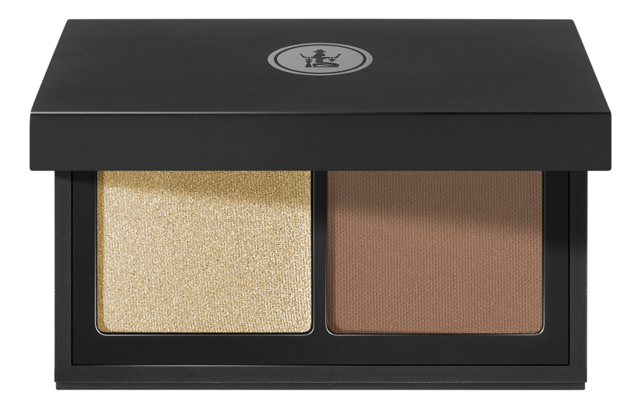 

Устойчивые компактные тени для век Ombre Palette Yeux Duo: 10 Венецианское золото и коричневый барокко, Устойчивые компактные тени для век Ombre Palette Yeux Duo