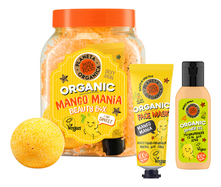 Planeta Organica Набор Skin Super Food Mango Mania (бомбочка для ванны 130г + гель для душа 50мл + маска для лица 30мл)