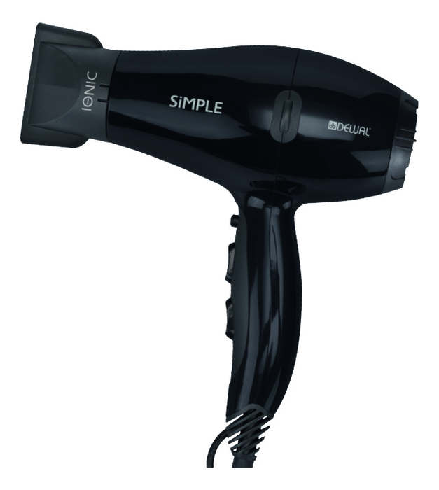 Фен для волос Simple 2000W 03-104 Black (2 насадки) фен для волос pro style 03 111 black 2000w 2 насадки диффузор
