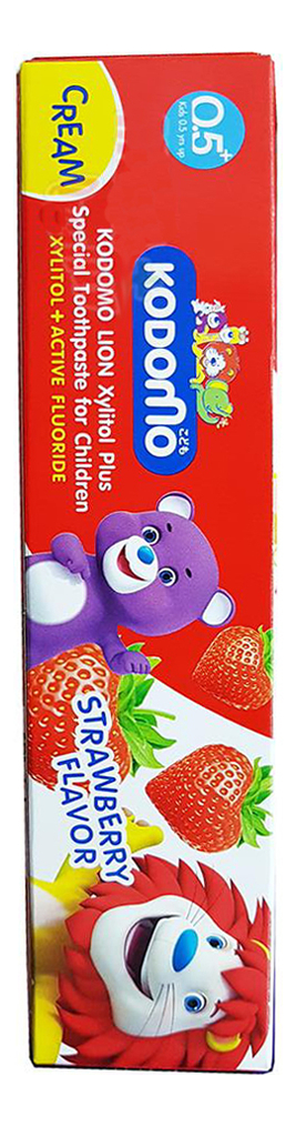 

Зубная паста со вкусом клубники от 6 месяцев Kodomo Cream: Паста 40г, Зубная паста со вкусом клубники от 6 месяцев Kodomo Cream