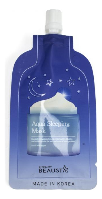 

Ночная увлажняющая маска для лица с арома-маслами Aqua Sleeping Mask 20мл