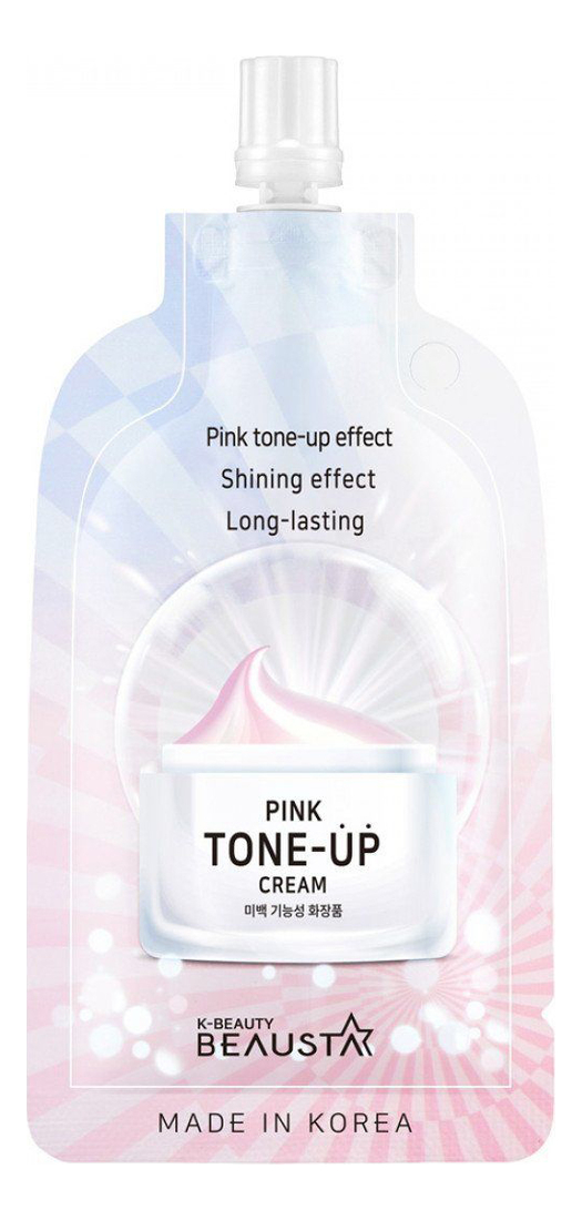 Освежающий крем для лица с экстрактом белых цветов Pink Tone Up Cream 15мл