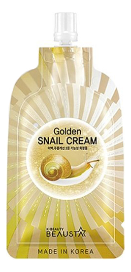Регенерирующий крем для лица с муцином улитки Golden Snail Cream 15мл