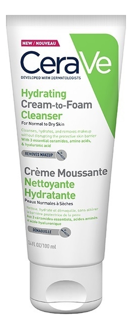 

Увлажняющая крем-пенка для умывания Creme Moussante Nettoyante Hydratante: Крем-пенка 100мл, Увлажняющая крем-пенка для умывания Creme Moussante Nettoyante Hydratante